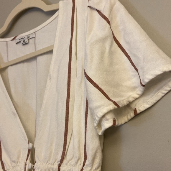 ⭐️ O’NEILL STRIP WES V-NECK BLOUSE WOMEN'S SIZE XS - Picture 5 of 15